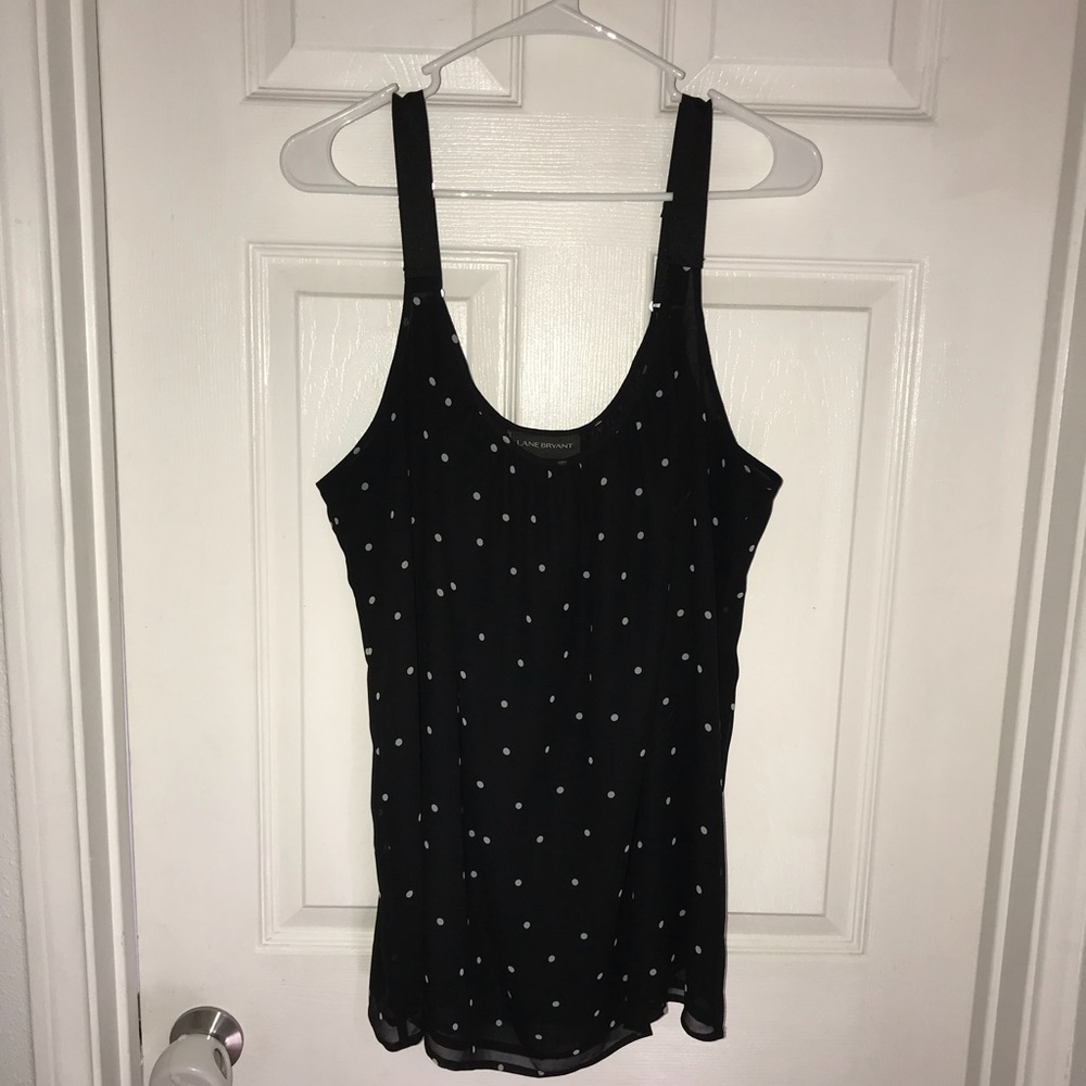 Dressy polka dot tank